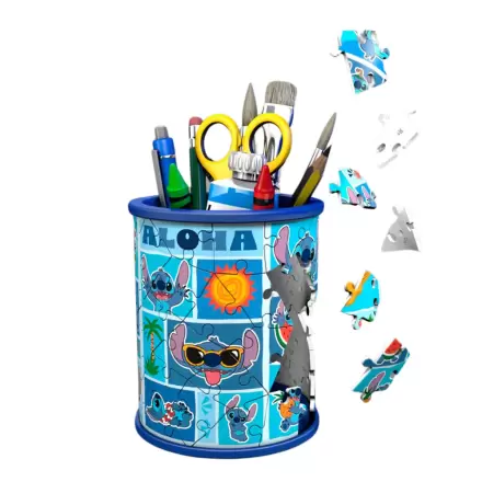 Disney Stitch držiaky na ceruzky 3D puzzle 54ks produktová fotografia