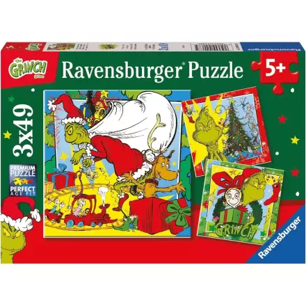Disney The Grinch puzzle 3 x 49 dielikov produktová fotografia