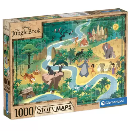 Disney Kniha džungle Story Maps puzzle 1000 dielikov produktová fotografia