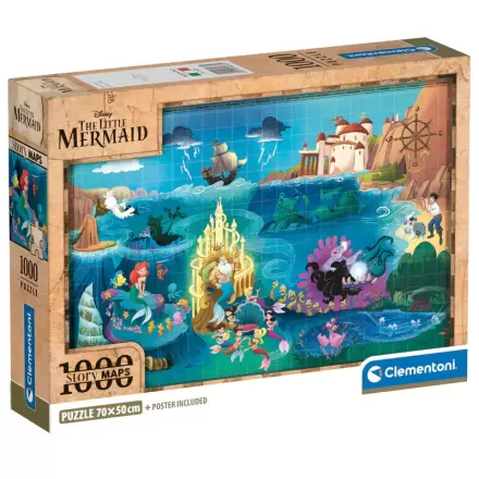 Disney The Mermaid Little Map puzzle 1000 dielikov produktová fotografia