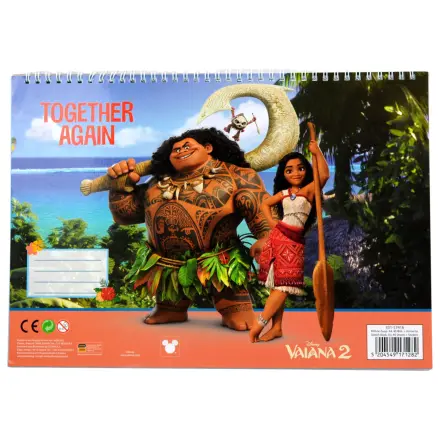Disney Moana Together Again A/4 špirálový skicár so 40 listami a nálepkami produktová fotografia