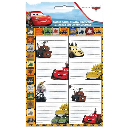Disney Cars Road štítok na zošit s nálepkou, 16 kusov produktová fotografia