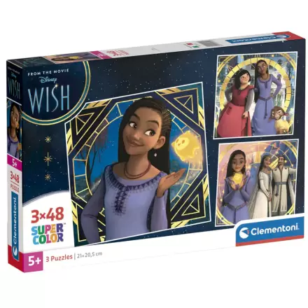 Disney Wish puzzle 3x48 dielikov produktová fotografia