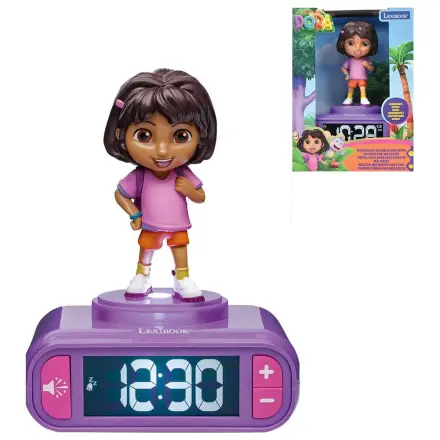 Dora the Explorer budík s nočným svetlom produktová fotografia