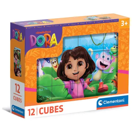 Dora the Explorer kockové puzzle 12 ks produktová fotografia