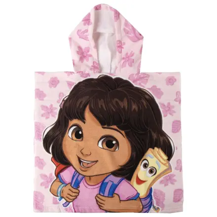 Dora the Explorer mikrovláknová pončo plážová osuška produktová fotografia