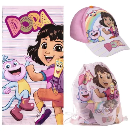 Dora the Explorer uterák + taška + čiapka set produktová fotografia