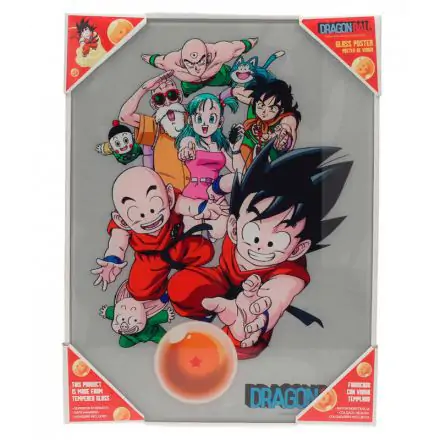 Sklenený plagát s postavičkami Dragon Ball produktová fotografia