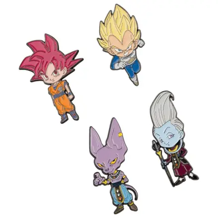 Dragon Ball Super set 4 odznakov produktová fotografia