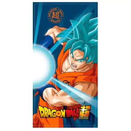 Mikrovláknový strandtörölköző Dragon Ball Super Goku Super Saiyan Blue, 80 x 120 cm termékfotója