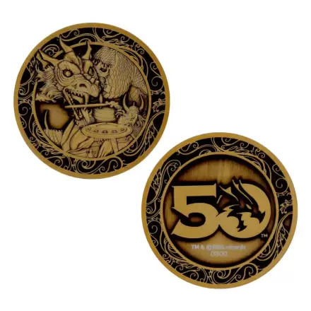 Zberateľský mincový Dungeons & Dragons 50. výročie Antique Gold Edition 4 cm termékfotója