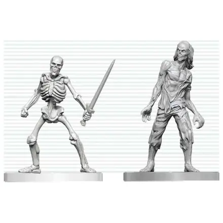 Dungeons & Dragons Nolzur's Marvelous Miniatures Nenatreté miniatúrne Zombie a Skeleton 14 cm produktová fotografia