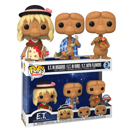 E.T. 40th Anniversary POP! Movies Vinyl Figúrka E.T. 3 db-os csomag 9 cm termékfotója