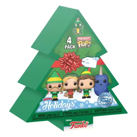 Elf Pocket POP! Vinyl Figure 4-Pack Tree Holiday 4 cm produktová fotografia