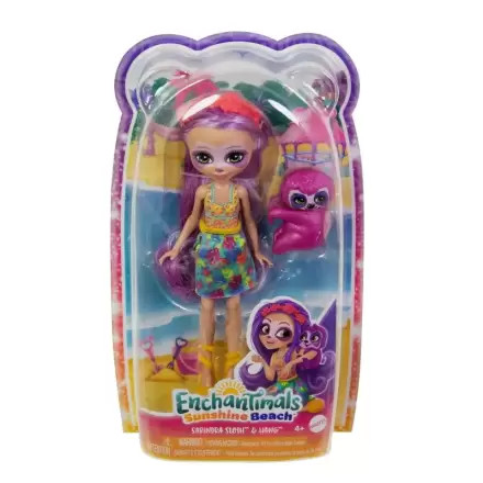 Enchantimals Sunshine Beach Sabindra Sloth bábika 15 cm termékfotója