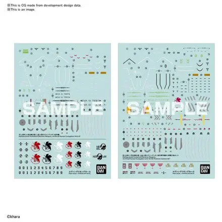 Evangelion RG Decal modelovej súpravy nálepky produktová fotografia