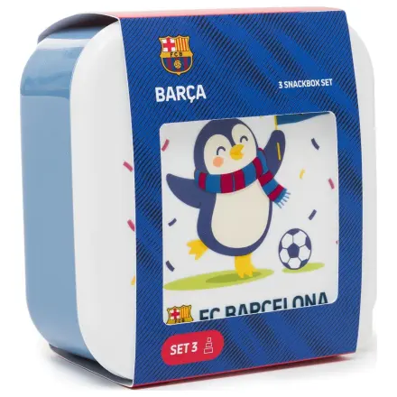 F.C. Barcelona 3-dielna sada obedárov produktová fotografia