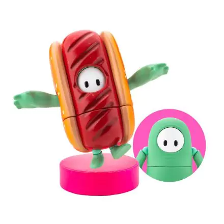 Fall Guys: Ultimate Knockout Action Figure 1/20 Pack 03 Mint Chocolate / Hot Dog Skin 8 cm termékfotója