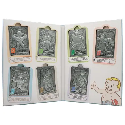 Fallout Ingots s albumom S.P.E.C.I.A.L. zberateľský album na karty Perk produktová fotografia