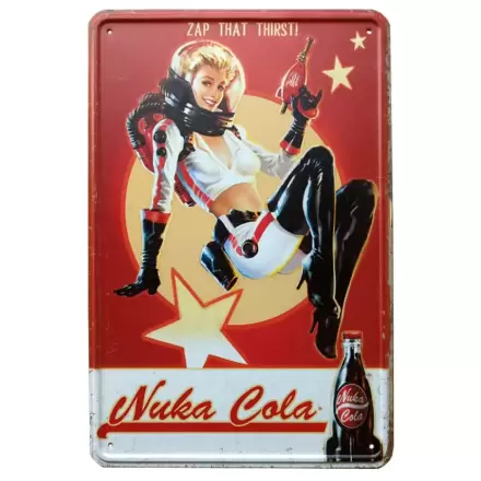 Fallout Metalová tabuľa Nuka Cola Girl - 30x40 cm termékfotója