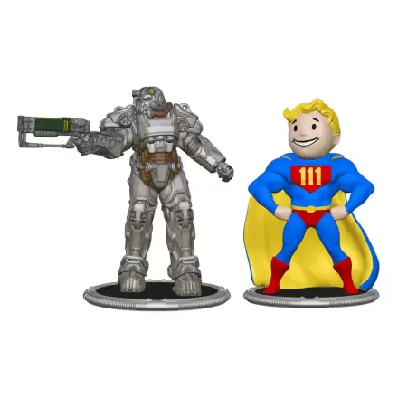 Fallout Mini Figúrka 2-es Szett C T-60 &amp; Vault Boy (Erő) 7 cm termékfotója