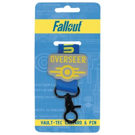 Fallout Vault-Tec Overseer šnúrka na krk a súprava odznaku s pripínacím špendlíkom produktová fotografia