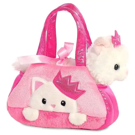 Plyšová taška s plyšową mačkou Fancy Pal Pink Cat, 21 cm termékfotója