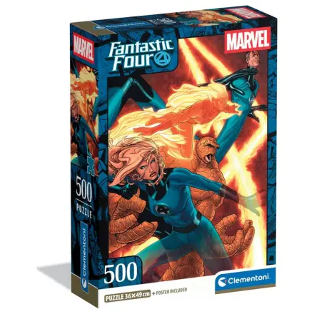 Fantastic Four Flame 500-dielne kompaktné puzzle produktová fotografia