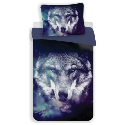 Wolf Blue mikrovláknový povlak na paplón produktová fotografia