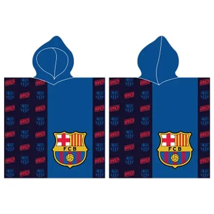 FC Barcelona modré plážové pončo uterák produktová fotografia
