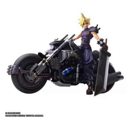 Final Fantasy VII Bring Arts akčná figúrka a vozidlo Cloud Strife & Hardy-Daytona 15 cm termékfotója