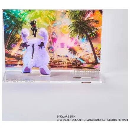 Final Fantasy VII Rebirth Akrylová dioráma Cait Sith & Fat Moogle Key Art produktová fotografia