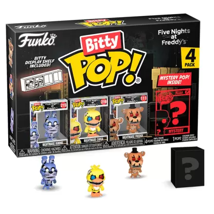 Blister 4 figúrky Bitty POP Five Nights at Freddys Nightmare Bonnie termékfotója