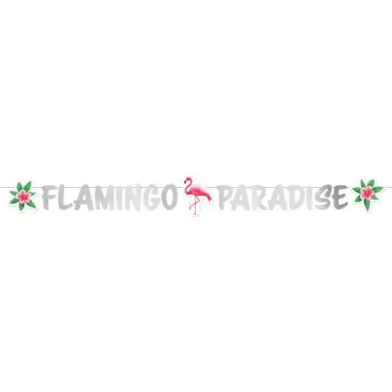 Flamingo Paradise papierový nápis 135 cm produktová fotografia