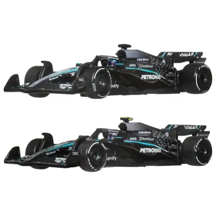 Formula 1 Hot Wheels Premium Die-Cast vozidlo, balenie 2 ks, mierka 1:64 Team Mercedes-AMG PETRONAS produktová fotografia