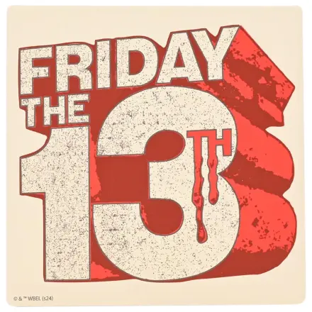 Friday 13th Logo keramická štvorcová podložka pod pohár produktová fotografia