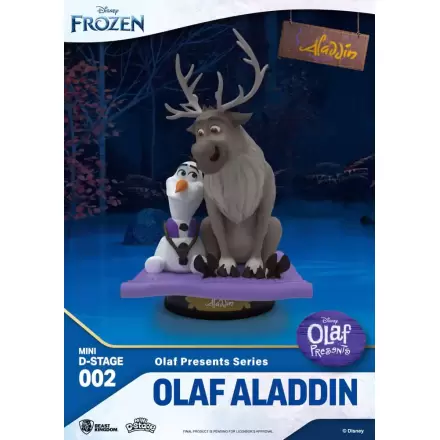 Mrazená Mini Diorama Stage PVC Socha Olaf Presents Olaf Aladdin 12 cm produktová fotografia