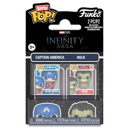 Funko Bitty POP balenie 2 figúrky Marvel Infinity Saga Captain America & Hulk produktová fotografia