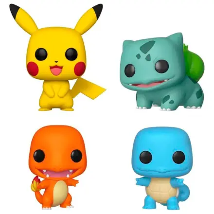 Funko POP balenie 4 figúrok Pokemon Starters Exclusive produktová fotografia