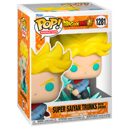 Dragon Ball Super POP! Animation vinylová figúrka SS Trunks karddal, 9 cm termékfotója