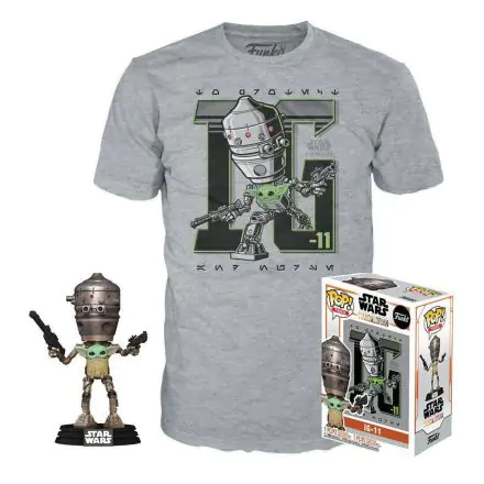 Funko POP! figurka a tričkom Star Wars The Mandalorian IG-11 s Dieťaťom termékfotója