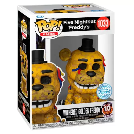 Funko POP figurína Five Night at Freddy's Withered Golden Freddy Exclusive termékfotója