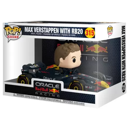 Funko POP figúrka Rides Super Deluxe Racing Oracle Red Bull Max Verstappen s RB20 produktová fotografia