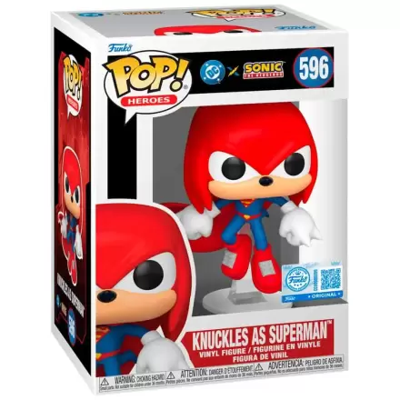 Funko POP figúrka Sonic The Hedgehog DC Comics Knuckles As Superman Exkluzívne produktová fotografia