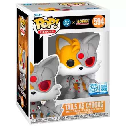 Funko POP figúrka Sonic The Hedgehog DC Comics Tails As Cyborg Exclusive produktová fotografia
