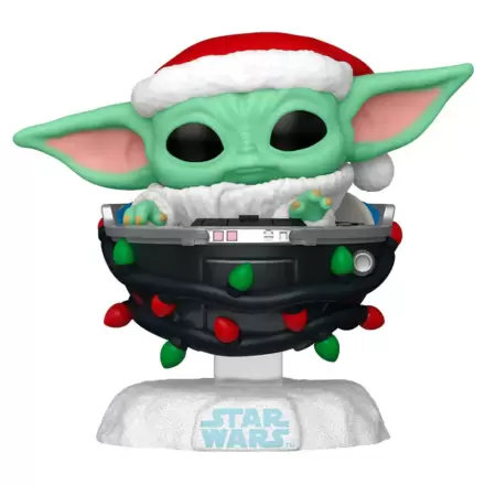 Funko POP figúrka Star Wars Grogu v santovskom klobúku v kočíku termékfotója