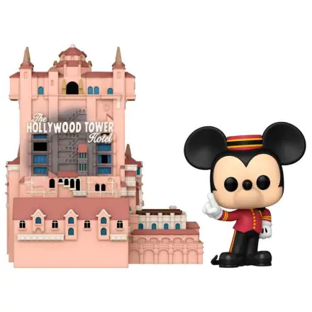 Walt Disney Word 50th Anniversary POP! Town Vinyl Figúrka Hollywood Tower Hotel és Mickey Mouse 9 cm termékfotója