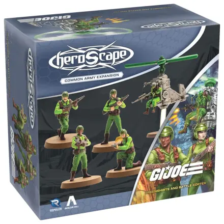 G.I.Joe Heroscape rozšírenie armády Greenshirts & Battle Copter (Common) anglická verzia produktová fotografia
