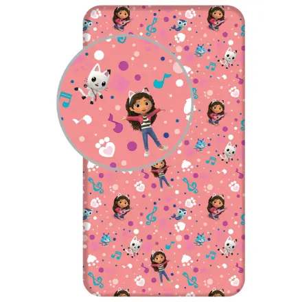 Gabby's Dollhouse Music plachta s gumou 90x200 cm produktová fotografia