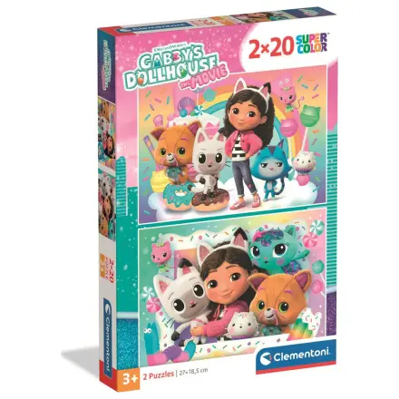 Gabbys Dollhouse puzzle 2x20 kusov produktová fotografia